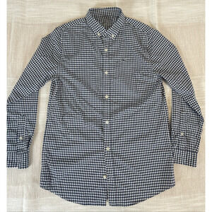 Vineyard Vines Blue Checkered Shirt Medium Boys (12-14) Long Sleeve Whale M